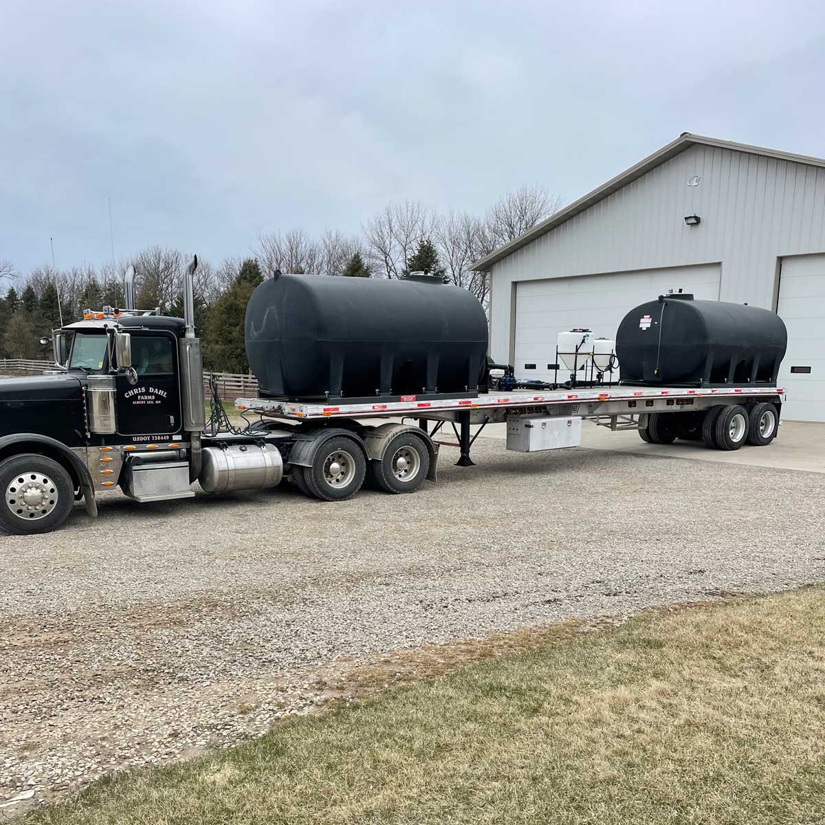 Nurse trailer at Dahl Farm Supply