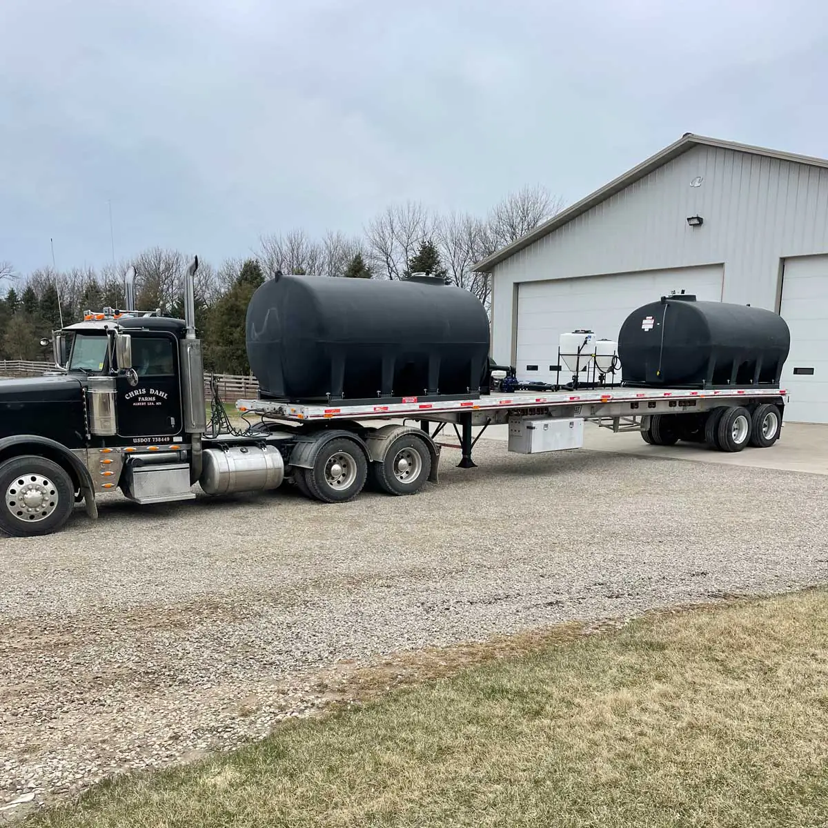 Nurse trailer at Dahl Farm Supply